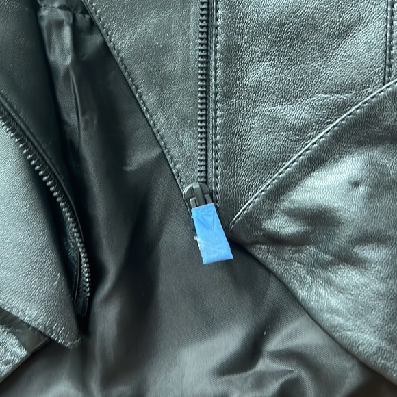 NWT H&M x Mugler Leather Jacket with Scarf - Picture 10 of 13